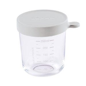Tároló doboz kiváló minőségű üvegből – 250 ml – Halvány köd